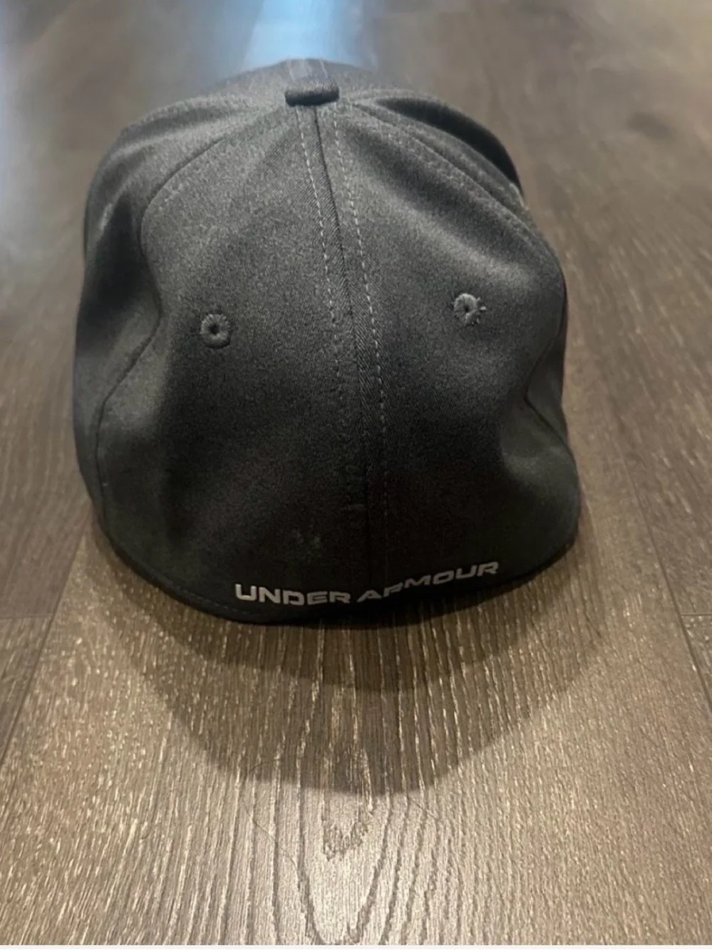 Under Armour Men's Charcoal Gray Fitted Curved-Brim Logo Hat Size M\L